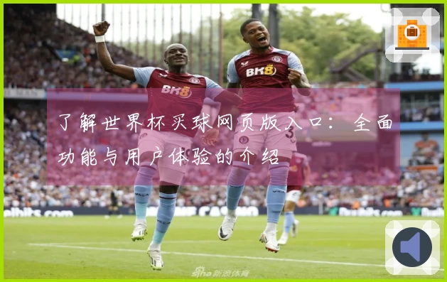 了解世界杯买球网页版入口：全面功能与用户体验的介绍